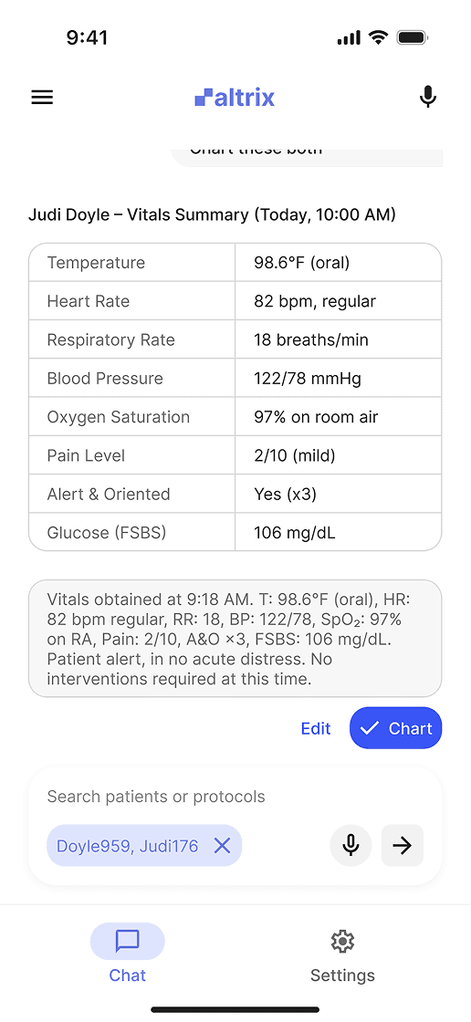 Confirming notes before EHR submission